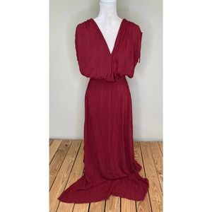 NWT AN-M Deep Neck Empire Waist Maxi Dress Medium